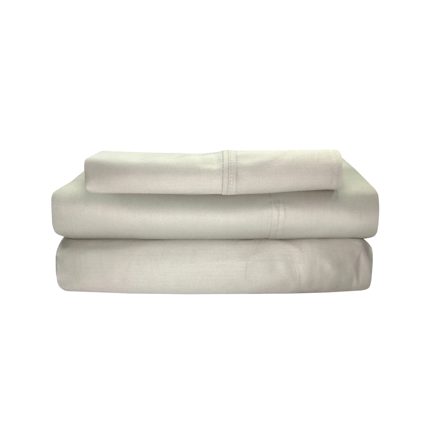 Siesta Twin Sateen Weave Bed Sheets Set - Linen