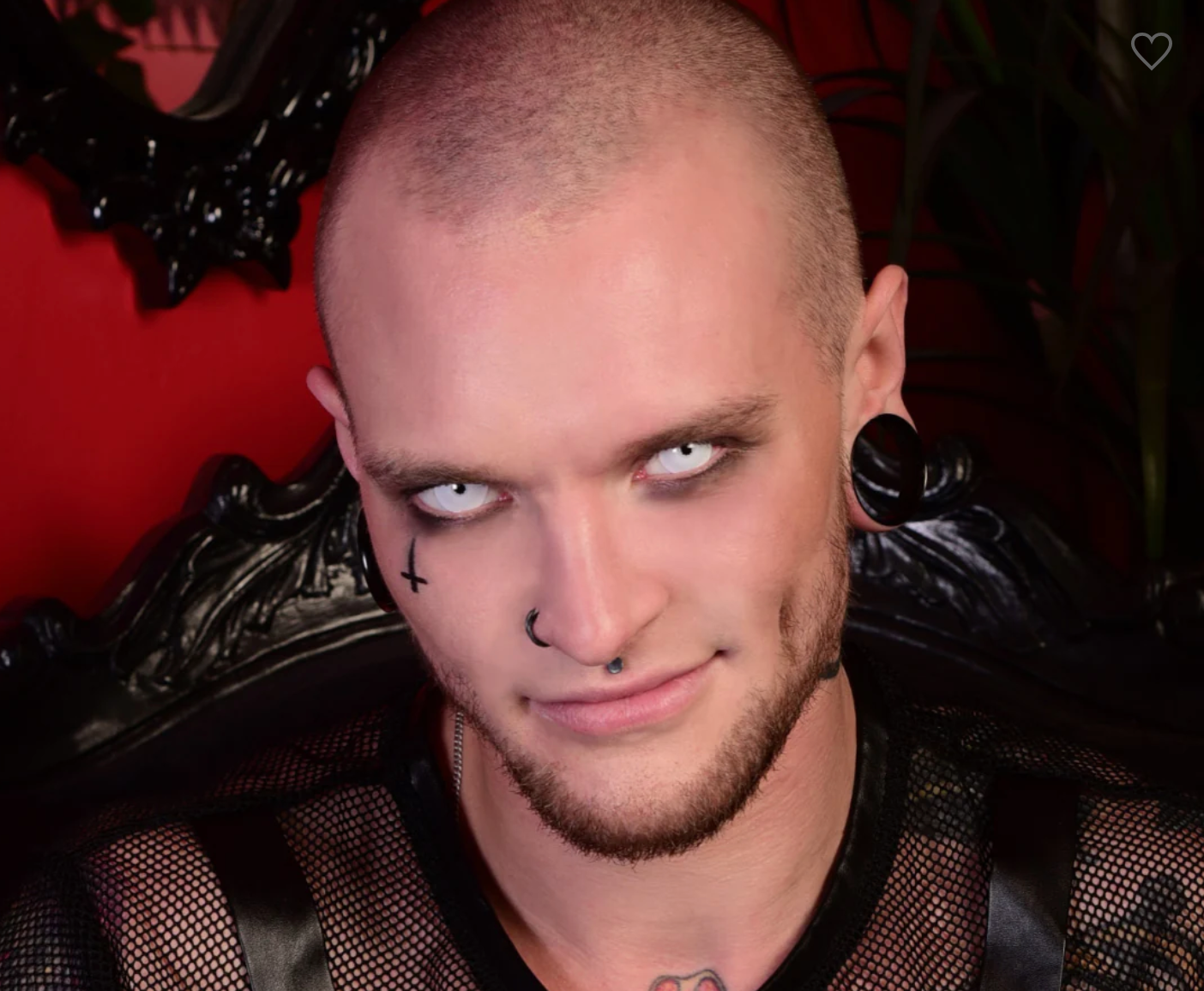 White mini sclera contact lenses