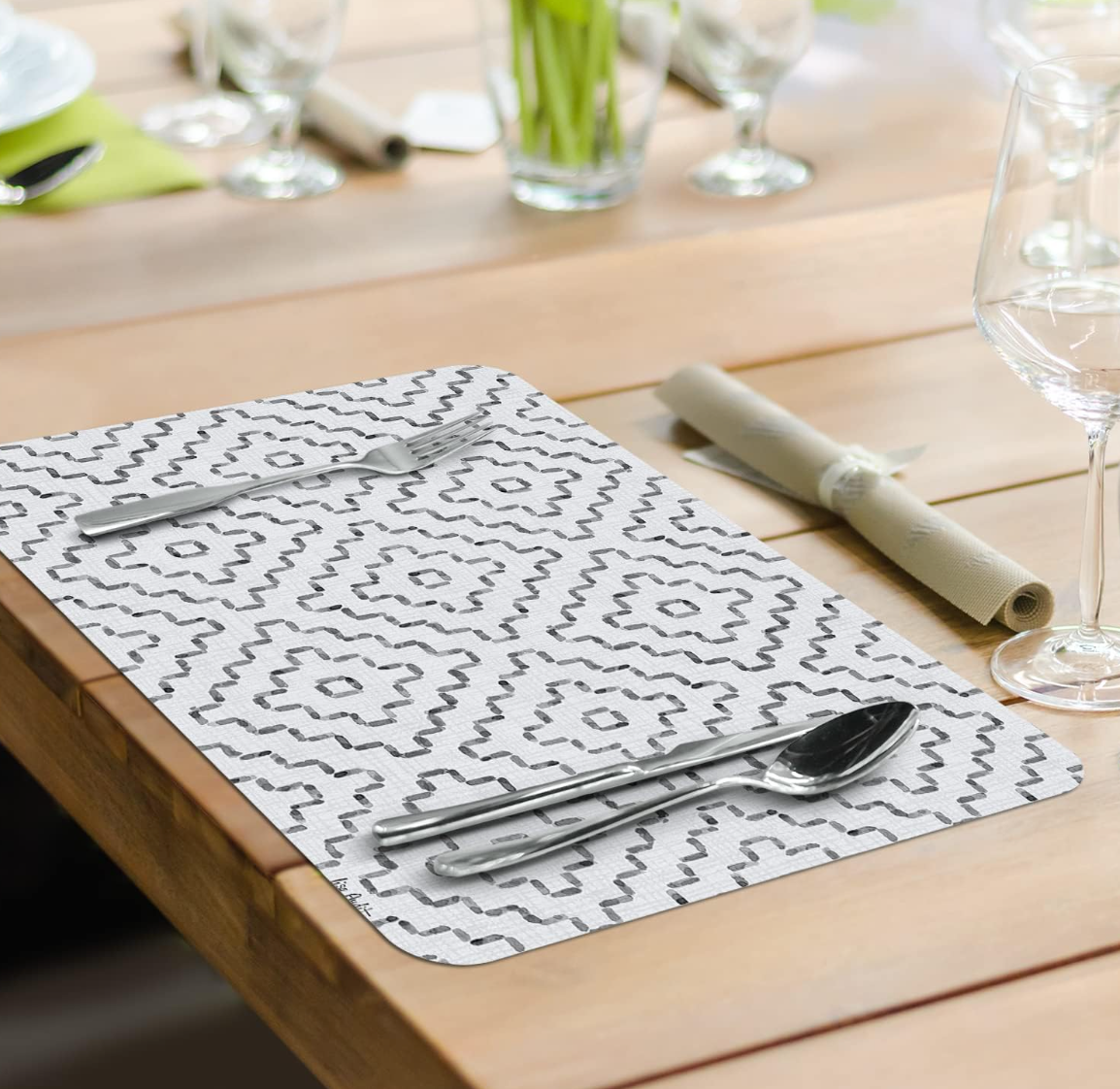 Grey Flannel Easycare Reversible Placemat