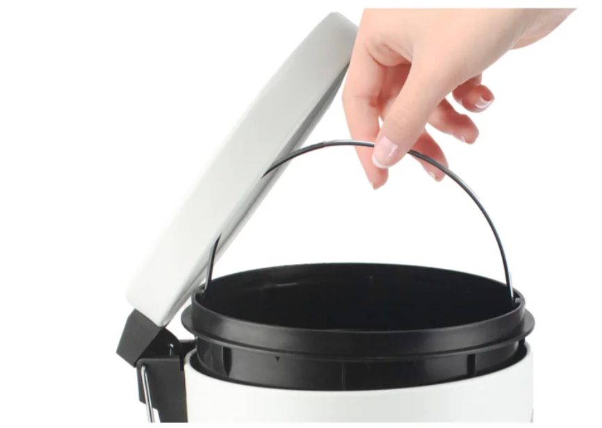 Matte White - 5Liter Trash Can