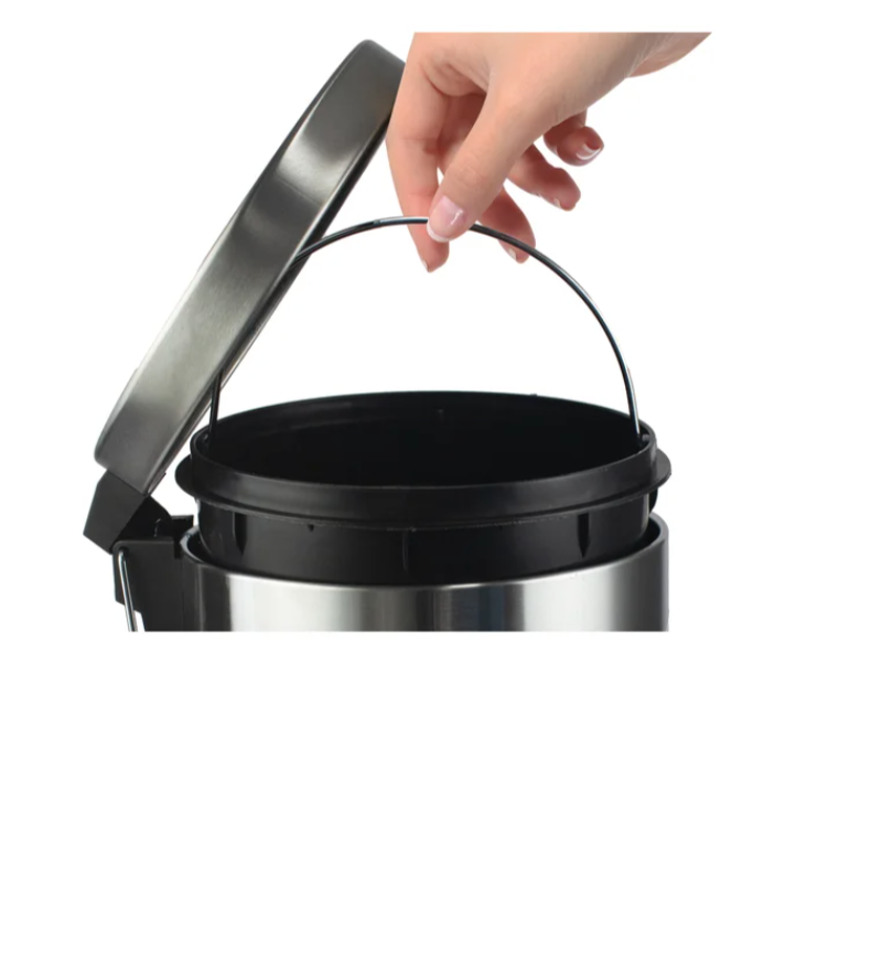Satin Nickel - 5Liter Trash Can
