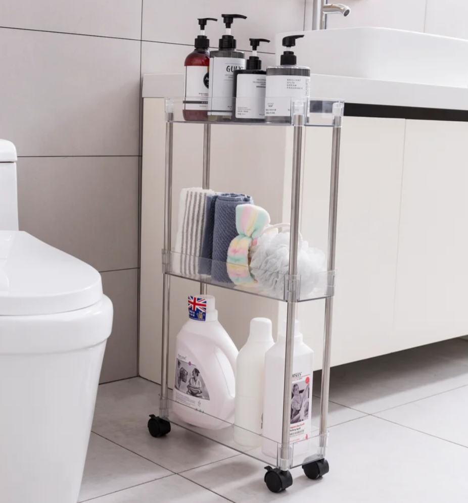 Acrylic 3 Tier Slim Cart