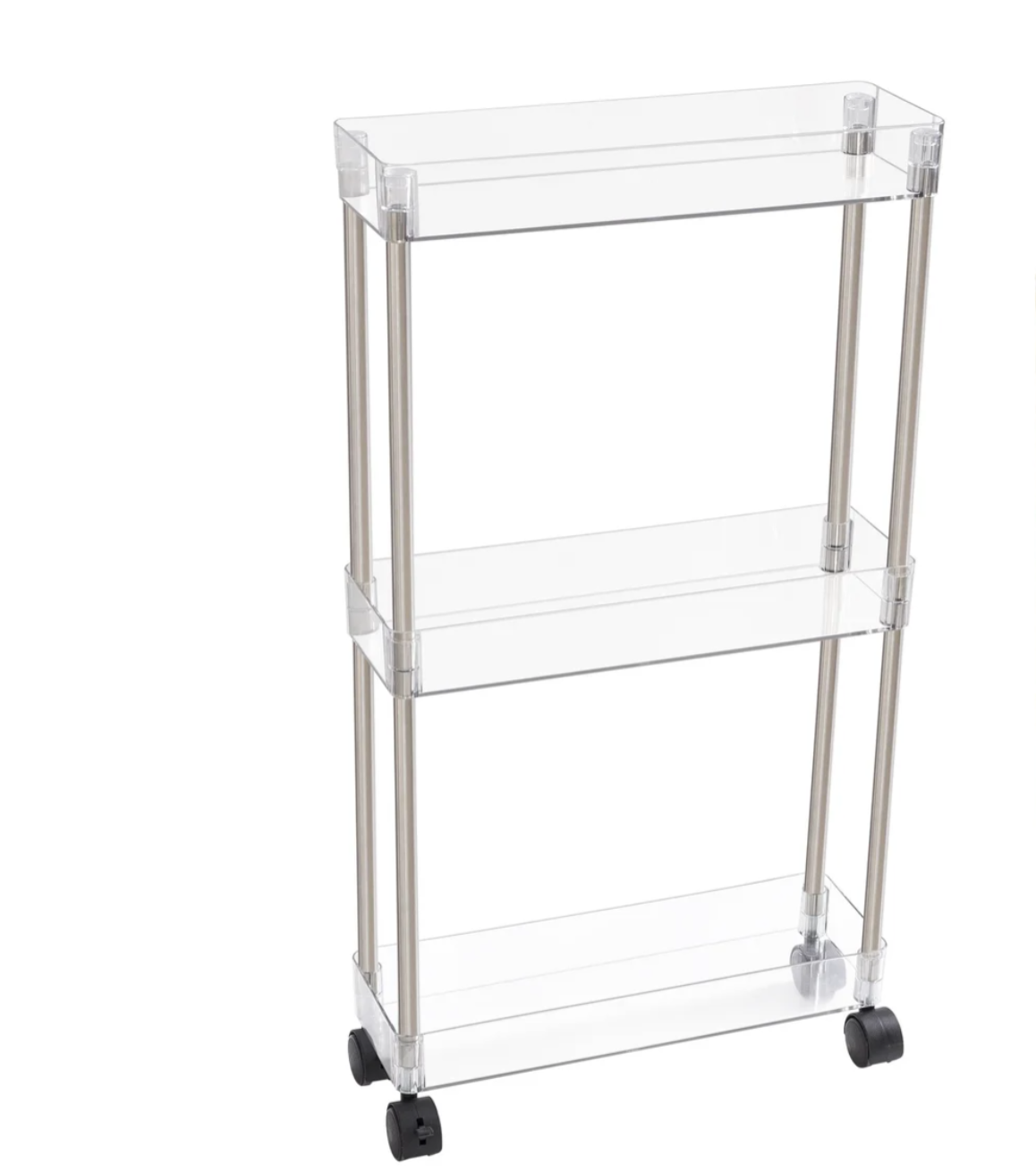 Acrylic 3 Tier Slim Cart
