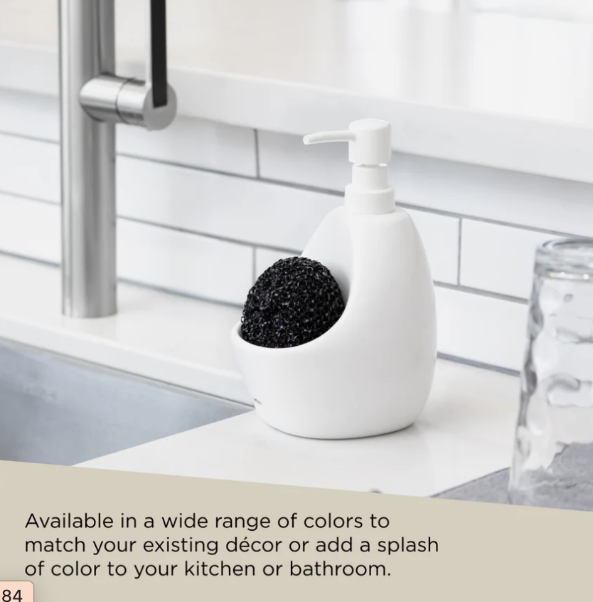 Joey Soap Pump & Scrubby White
