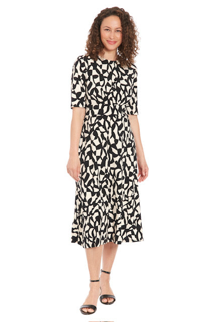 Dress Black Cream - London Times