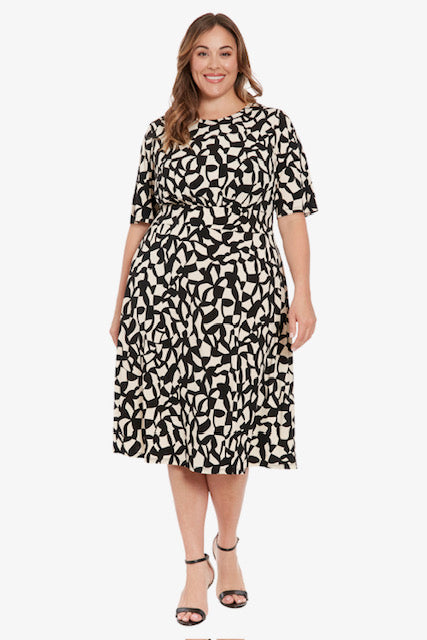 Dress Black Cream - London Times