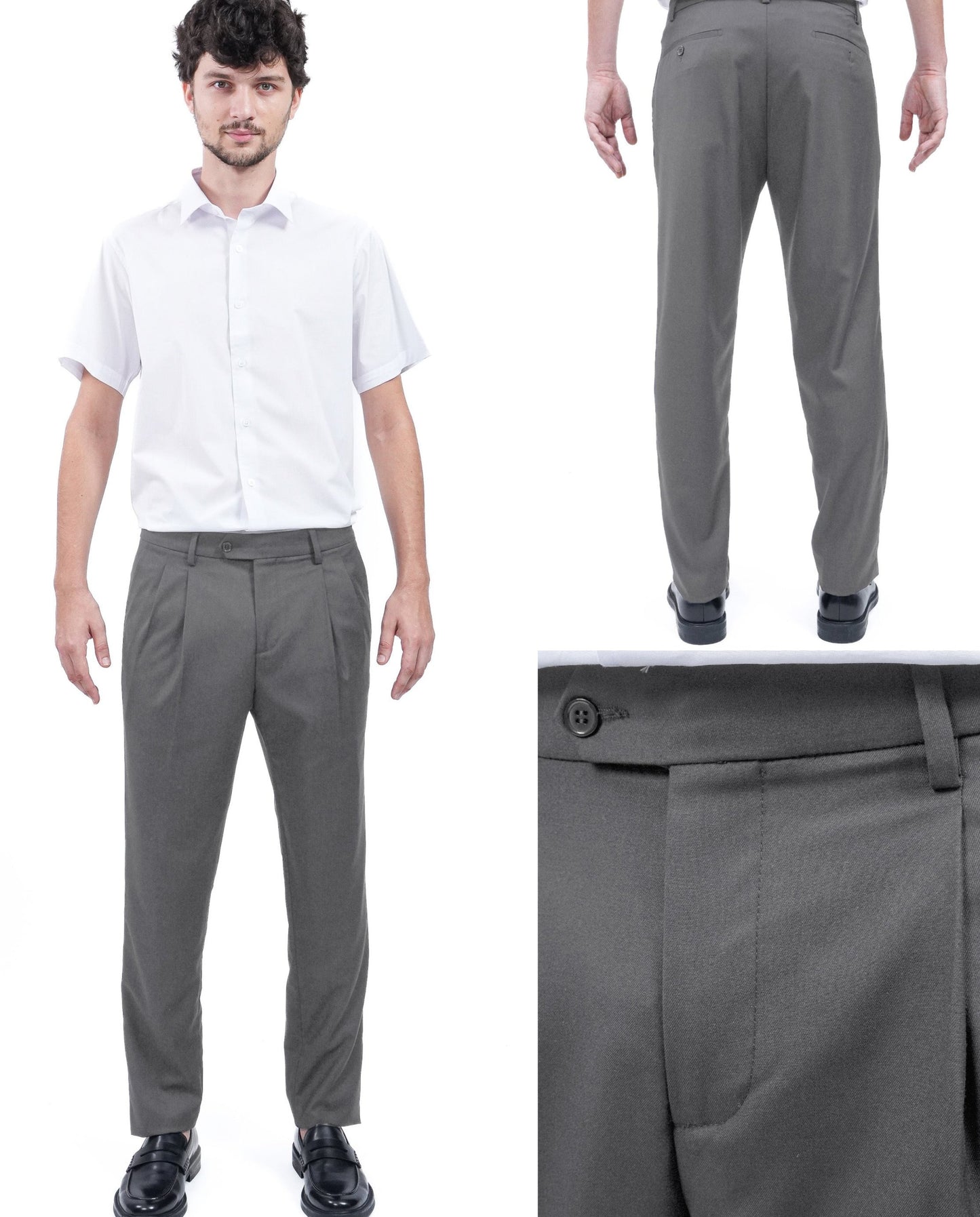 Caballero Pantalon de Vestir Fit Slim Gris C