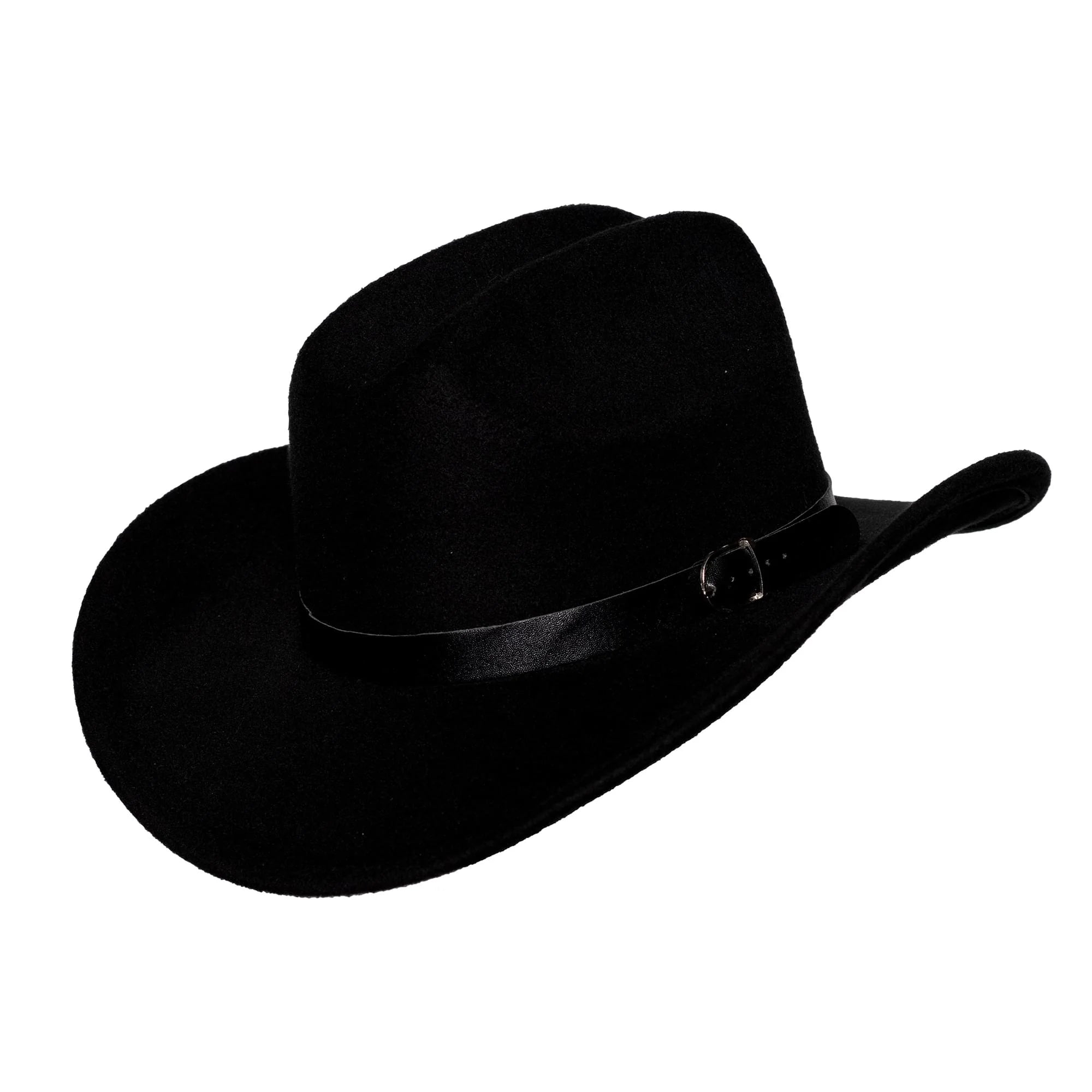 Cowboy Hat With Black Leather Band