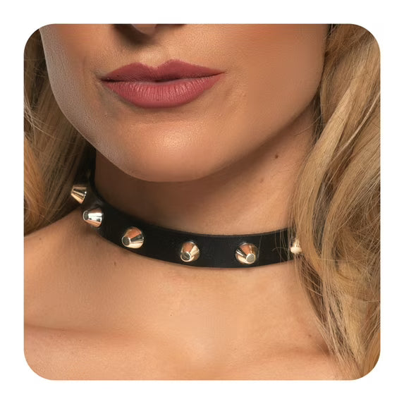 Punk Choker With Spikes