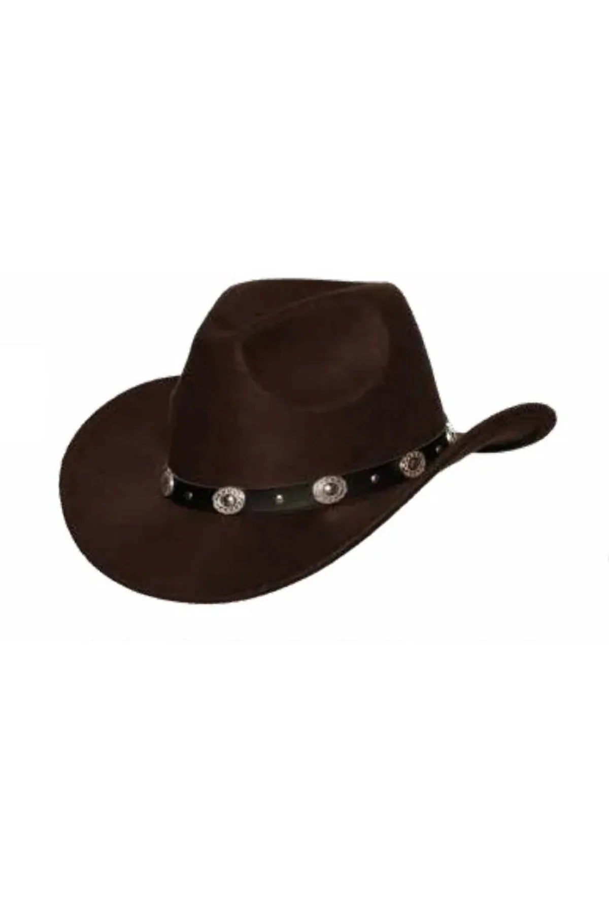 Cowboy Hat with Black Band / Silver Conch