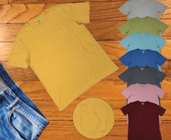 Men's Short Sleeve 100% Cotton Slip Jersey T-shirt