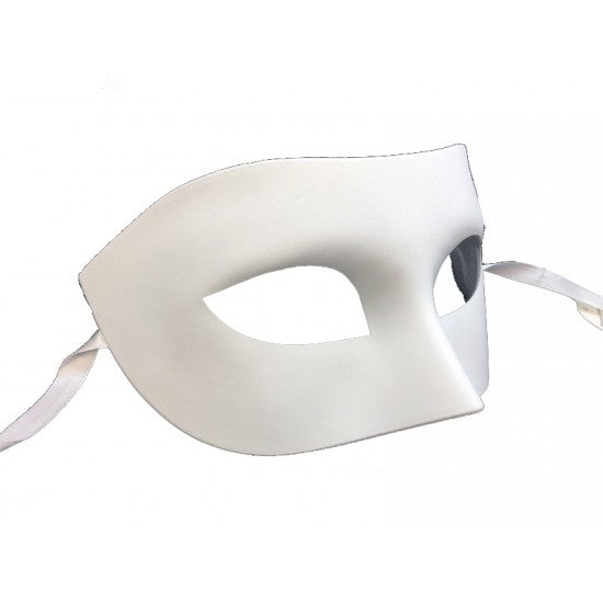 White Half Mask