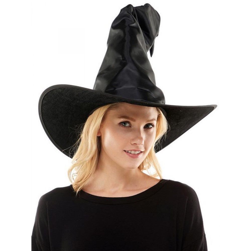 Black Twisted Witch Hat