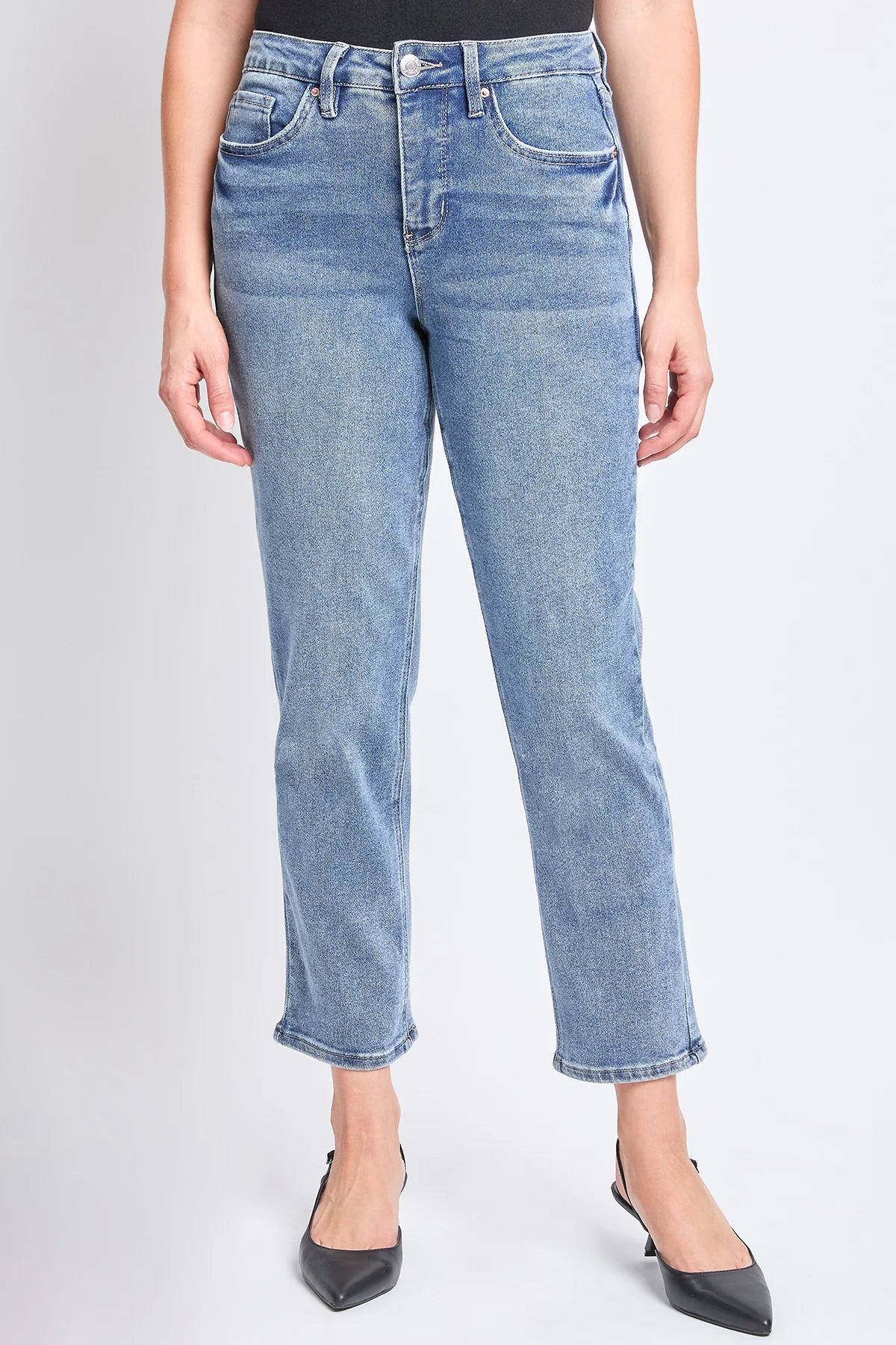 Women's High Rise Vintage Slim Straight Leg Jeans - Royalty