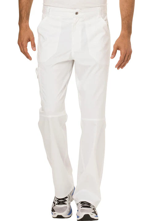 Pantalones sanitarios para hombre con bragueta (blancos)