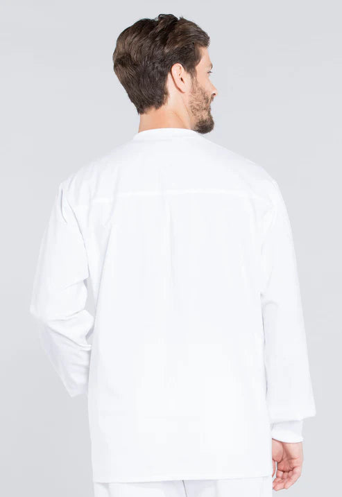 Chaqueta Blanca para Hombre con Cierre de Broches