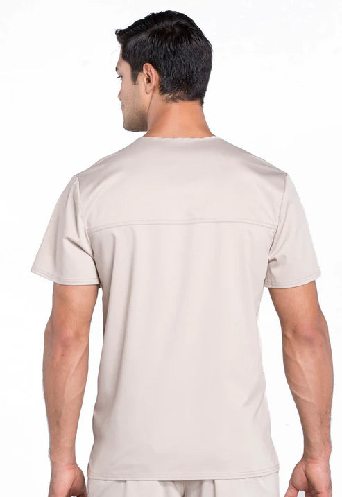 Parte superior con cuello en V para hombre, color caqui