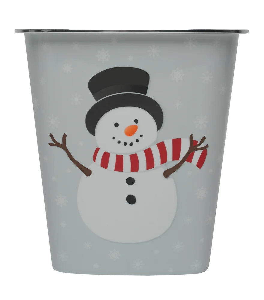 Waste Can Classic Snowman
