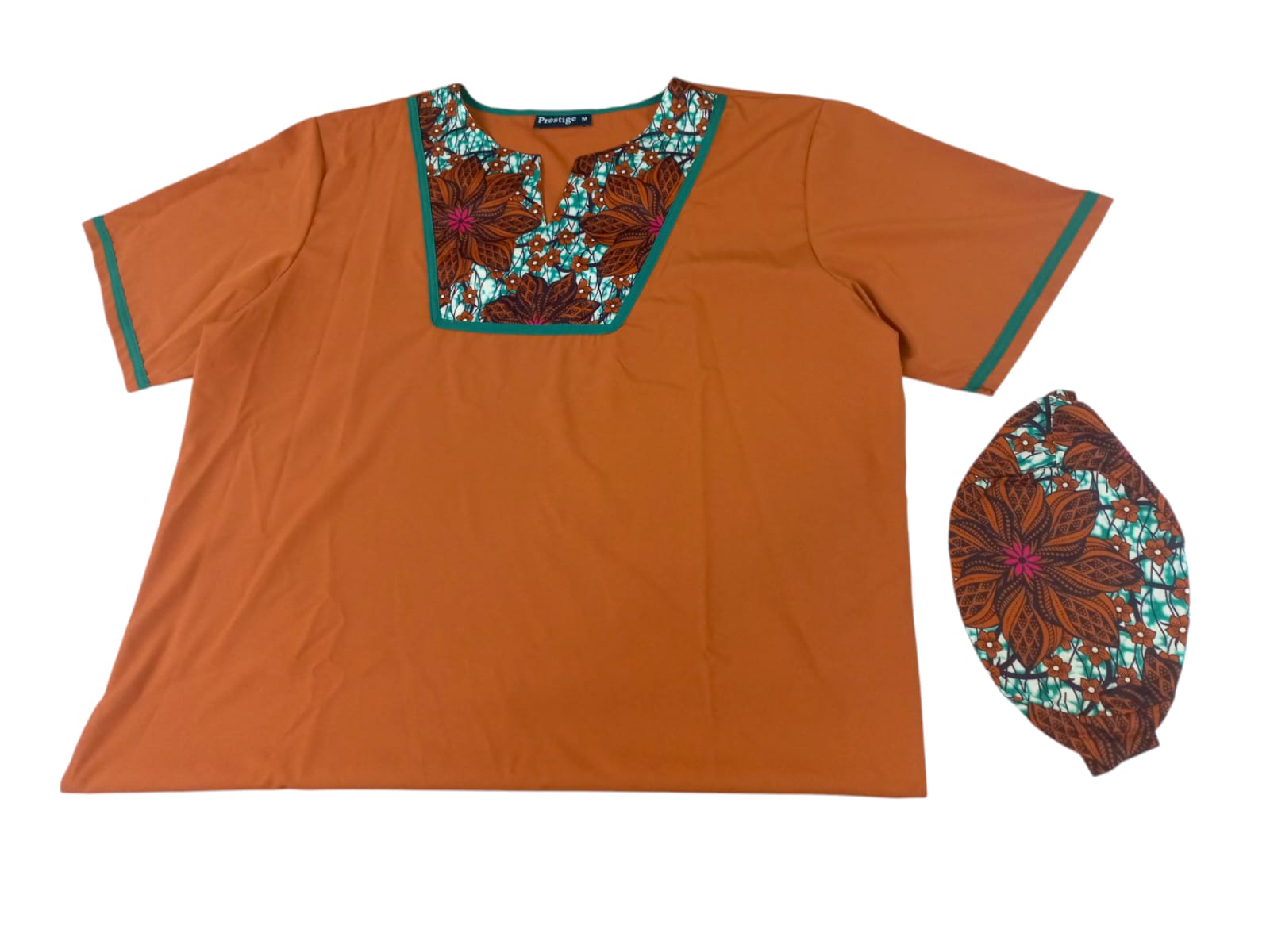 Camisa Caballero Chocolate-Estampado (Etnia Negra)