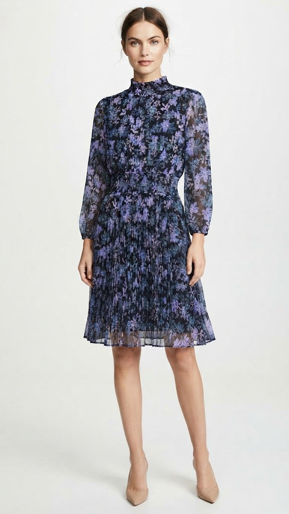 Dress Navy Print - Nanette Lepore