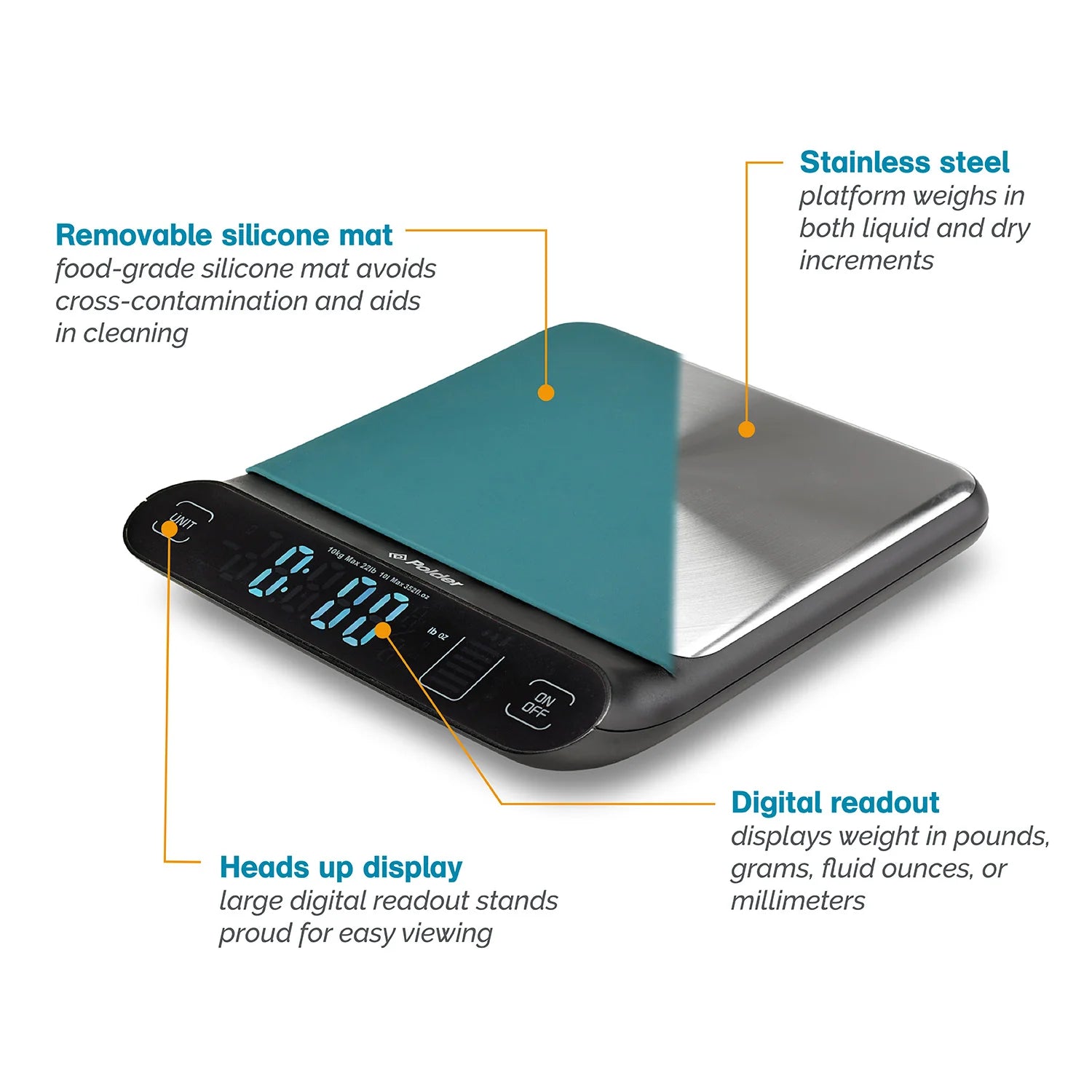 Aqua-Dry Digital Kitchen Scale