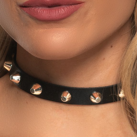 Punk Choker With Spikes