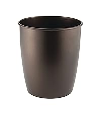 Kent Oval Waste Can Bronze