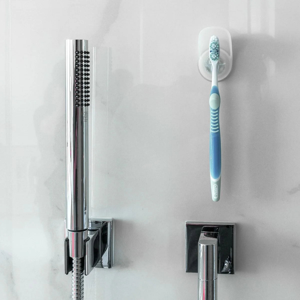 Suction Toothbrush Holder White