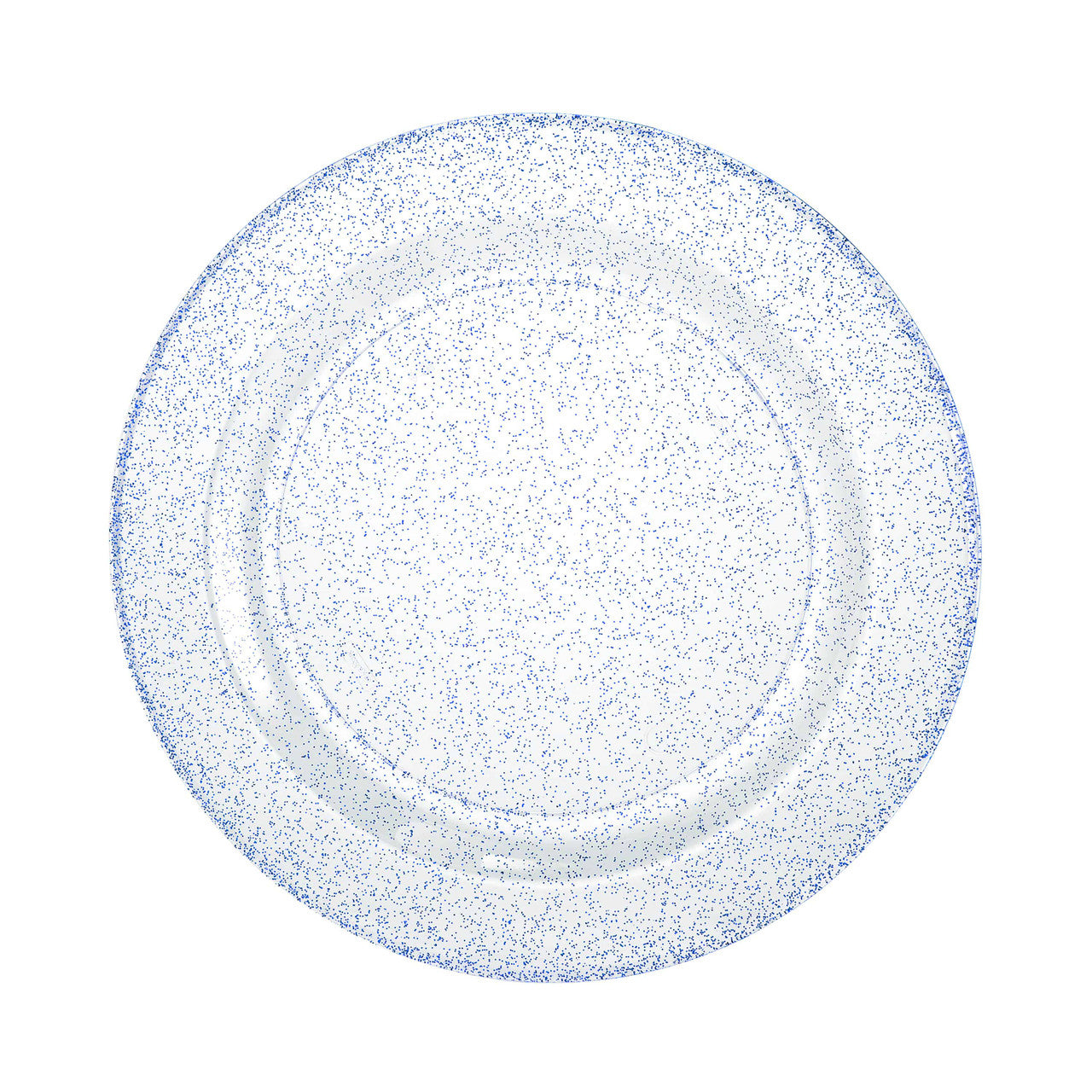 7.5" Plate Glitter Blue