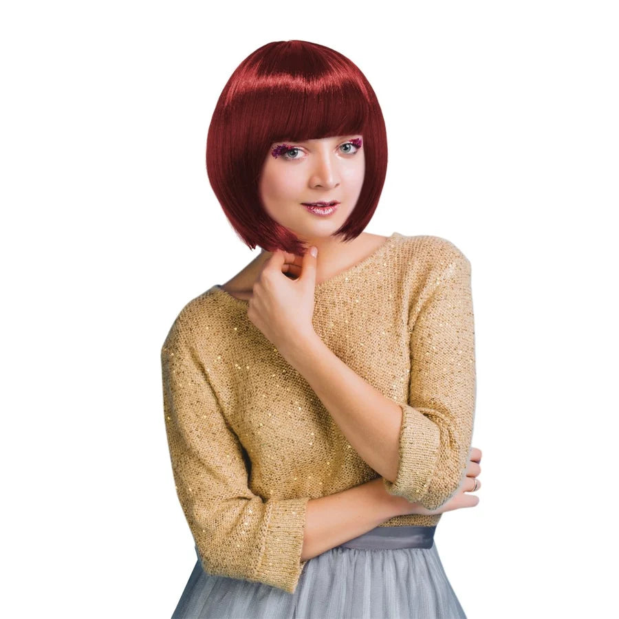 Medium Length Bob Wig -Aubum