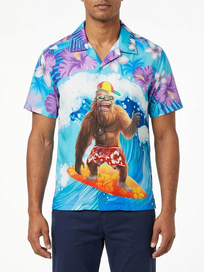 Poly Print Hawaiian Shirts BIGFOOT