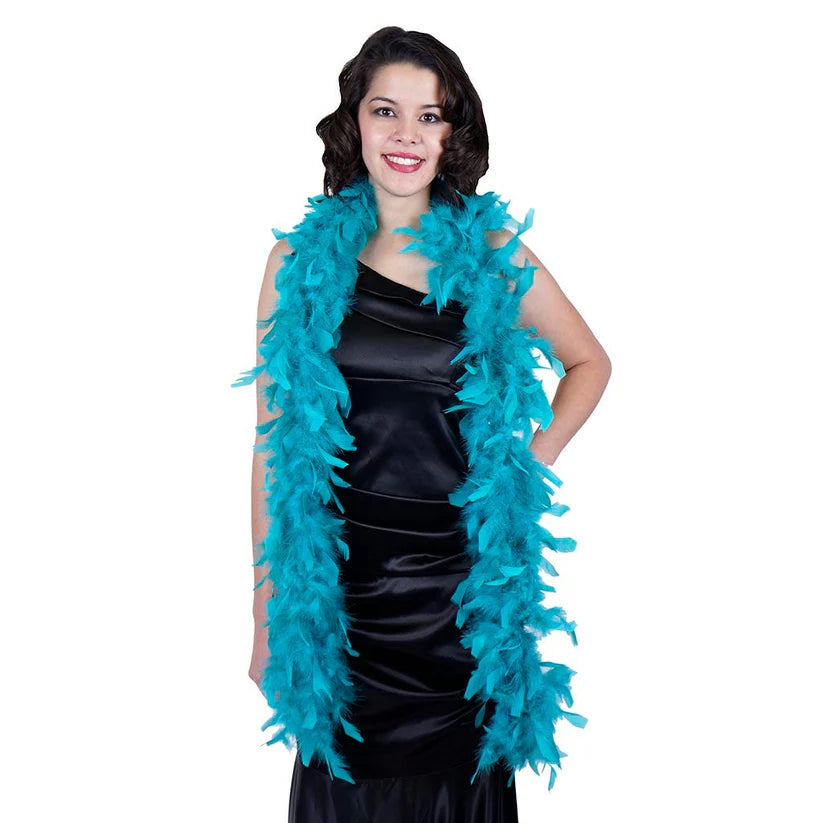 Chandelle Feather Boa - Lightweight - Dark Aqua