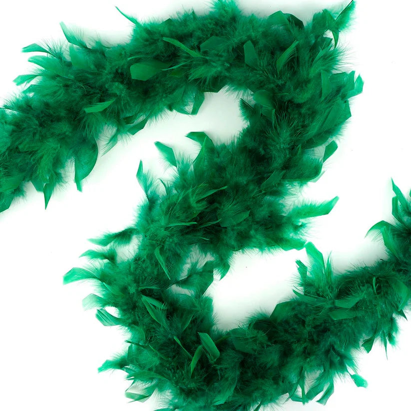 Chandelle Feather Boa - Lightweight - Hunter Green