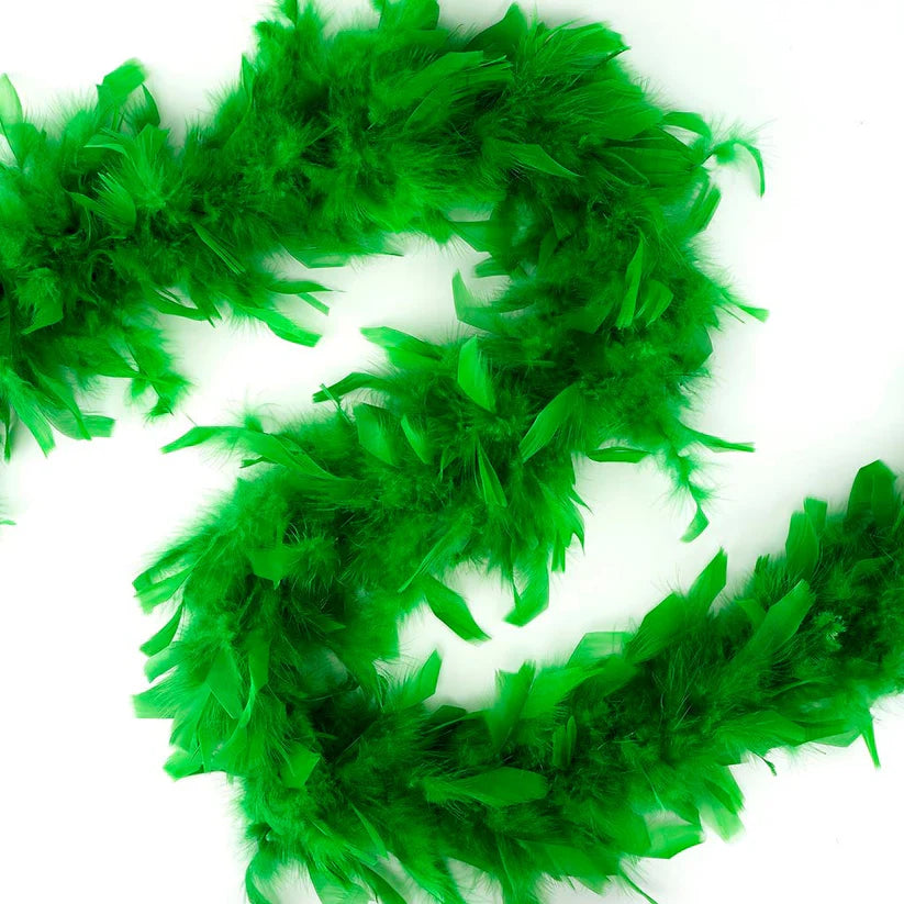 Chandelle Feather Boa - Lightweight - Kelly