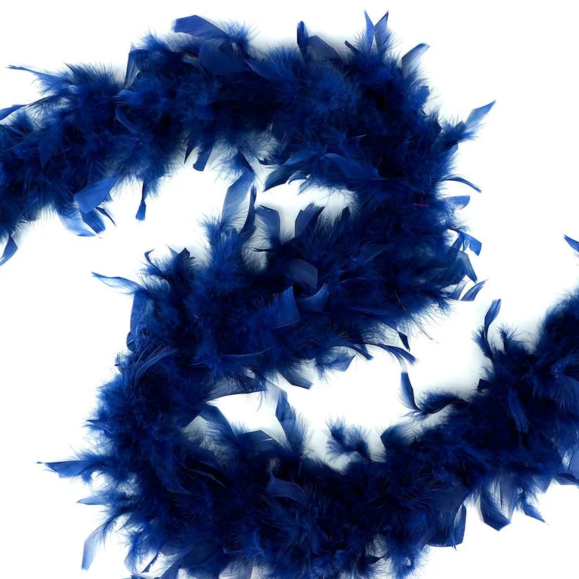 Chandelle Feather Boa - Lightweight - Navy