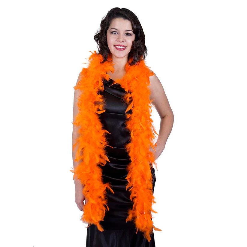 Chandelle Feather Boa - Lightweight - Orange