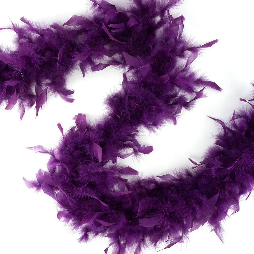 Chandelle Feather Boa - Lightweight - Purple