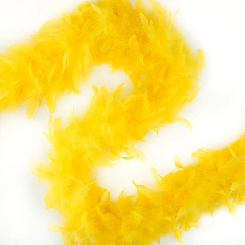Chandelle Feather Boa - Lightweight - Yellow