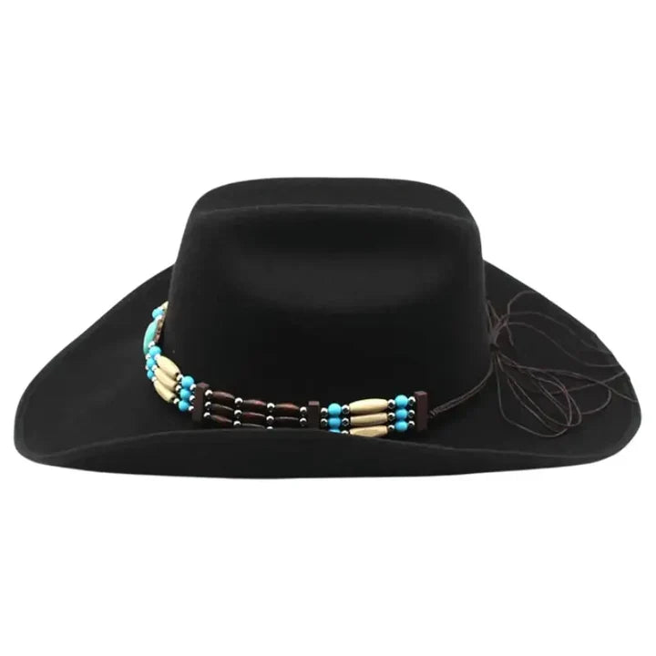 Cowboy Hat with Native Beads