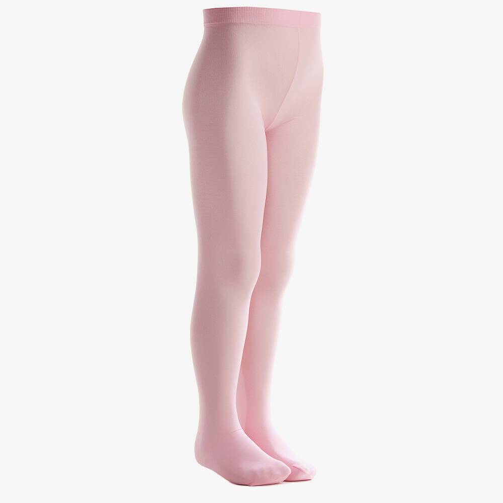 GIRLS OPAQUE PINK TIGHTS