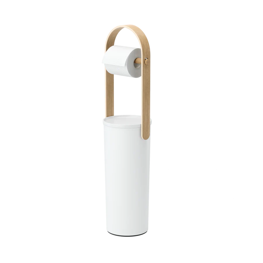 Bellwood Toilet Paper Holder & Reserve White/Natural