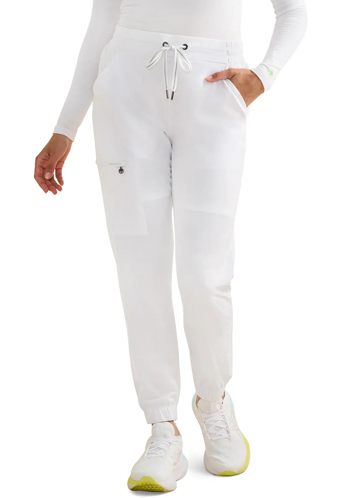 Tate Joggers Camo Pan White
