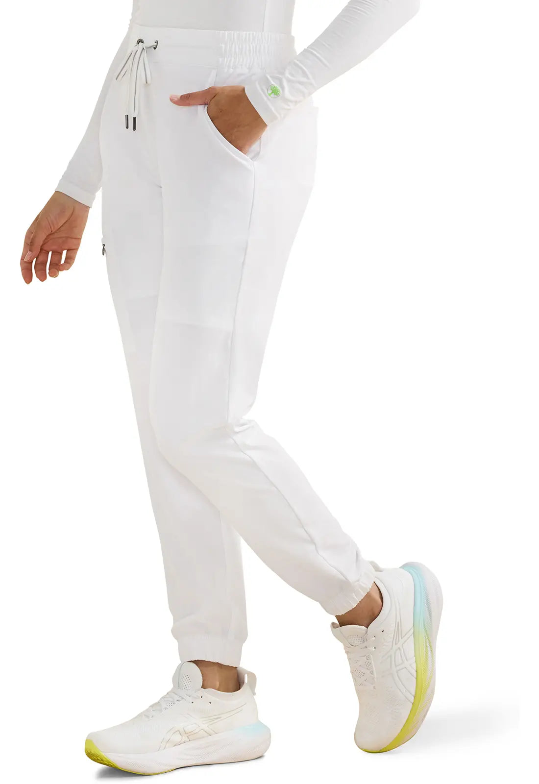 Tate Joggers Camo Pan White
