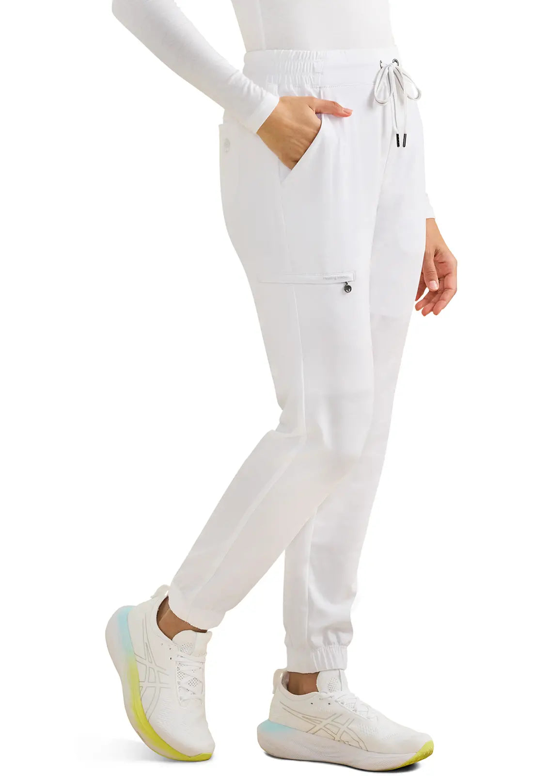 Tate Joggers Camo Pan White