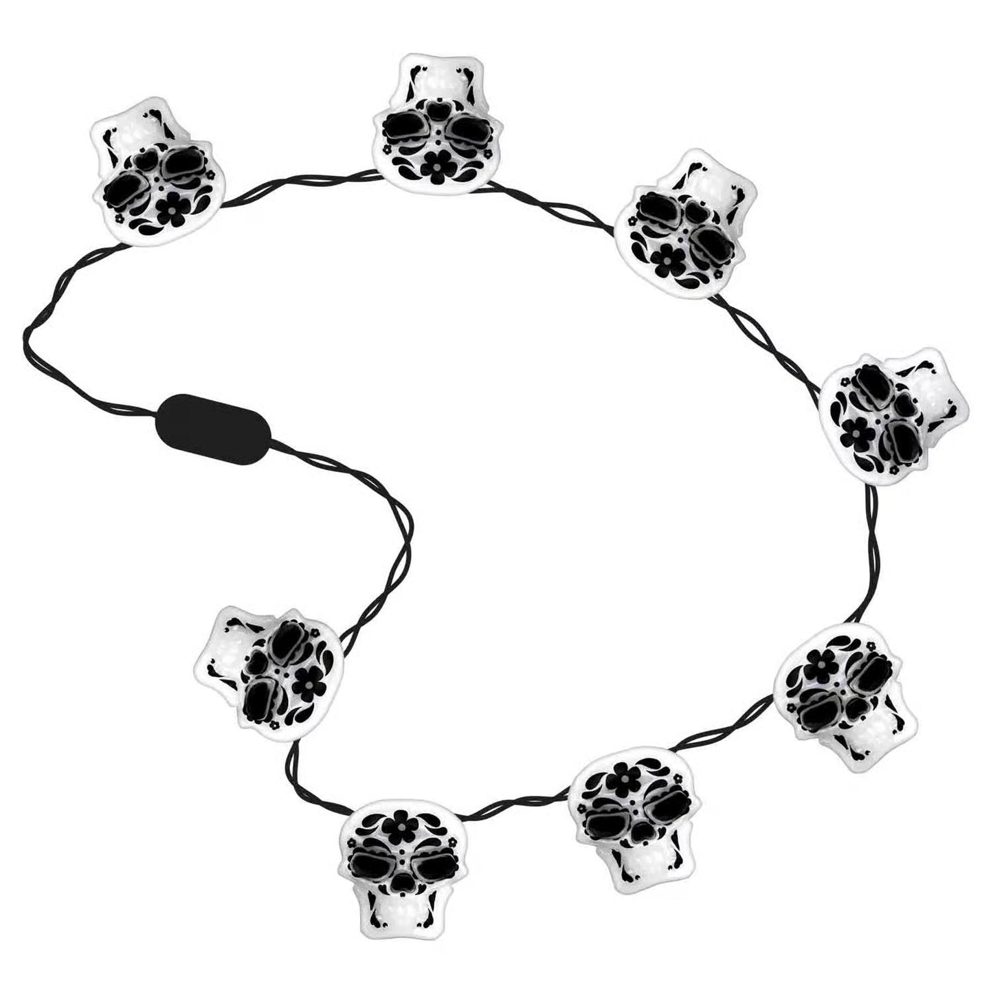 Day of the Dead LED Skull Necklace