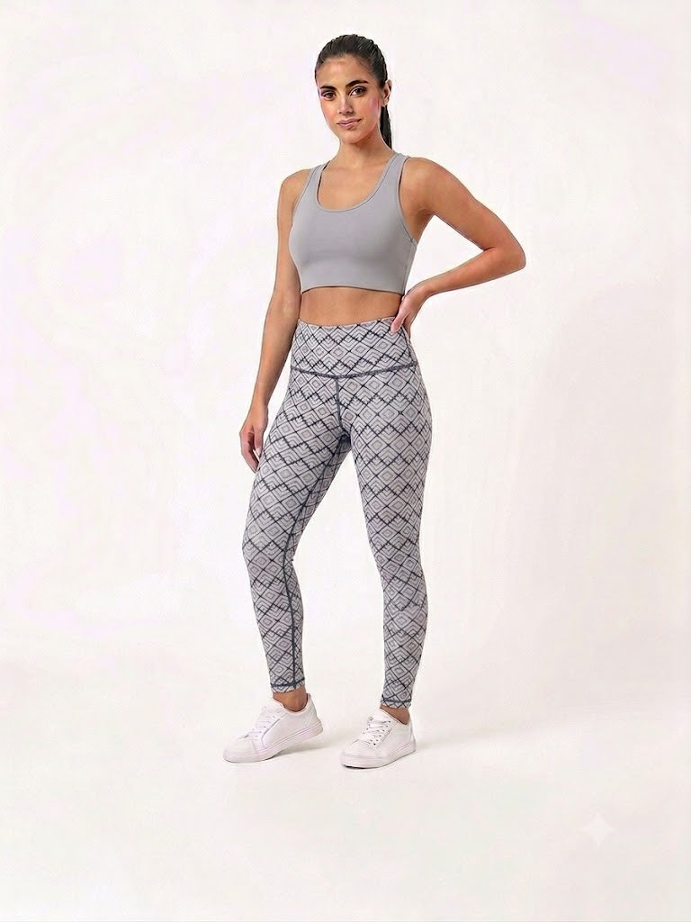 Athens 7/8 Legging Grey Combo