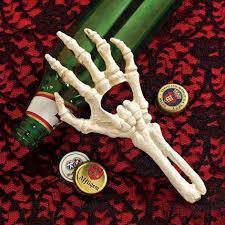 Cast iron bottle opener skeleton hand