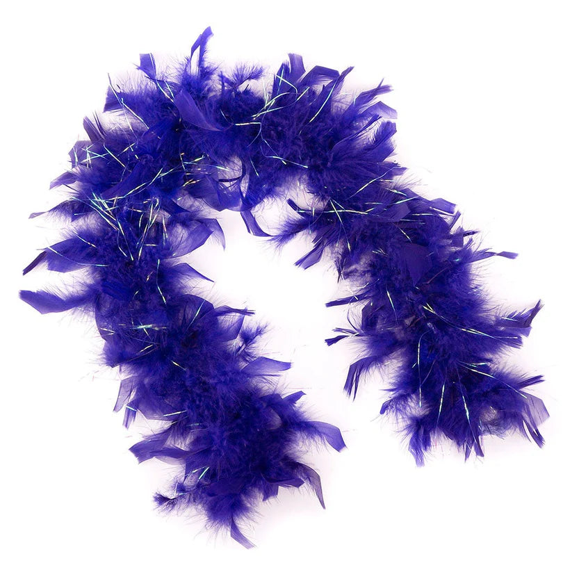 Dress Up Feather Boa for Little Girls - Regal/Opal Lurex