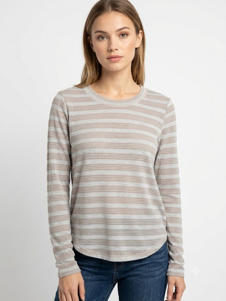 Freesia Top Heather Grey