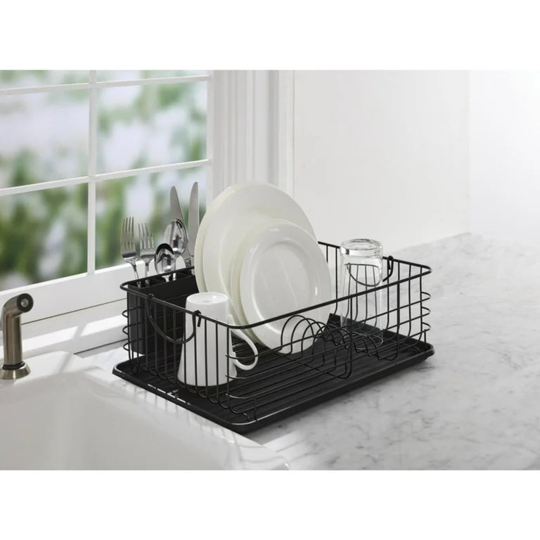 Sink Series Dish Rack With Metal Handles